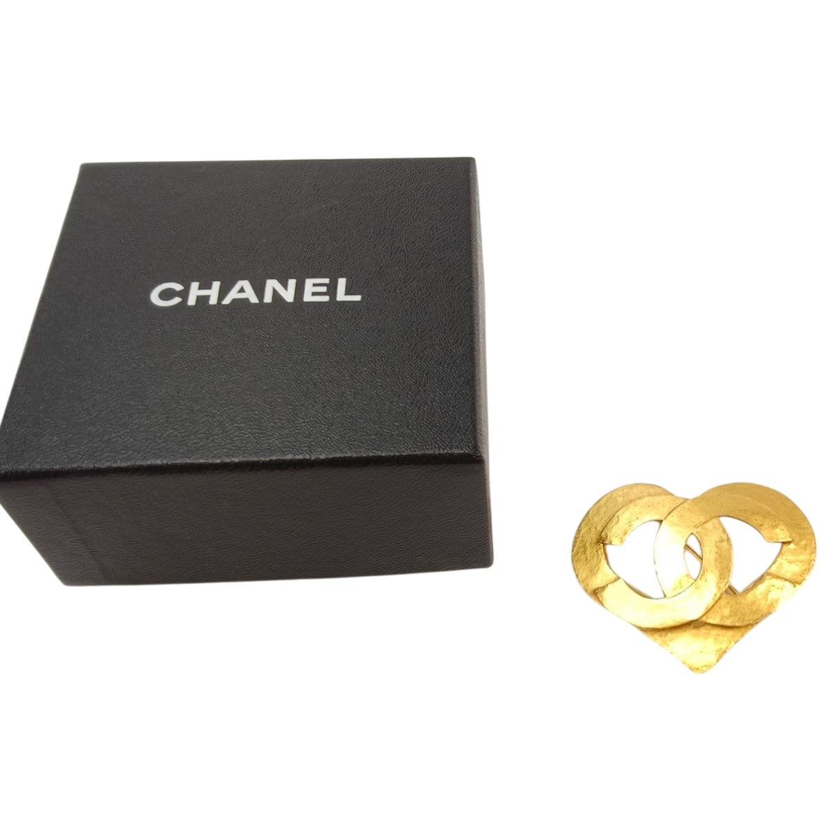 シャネル CHANEL ココマーク ハートモチーフ ブローチ 95P ゴールド