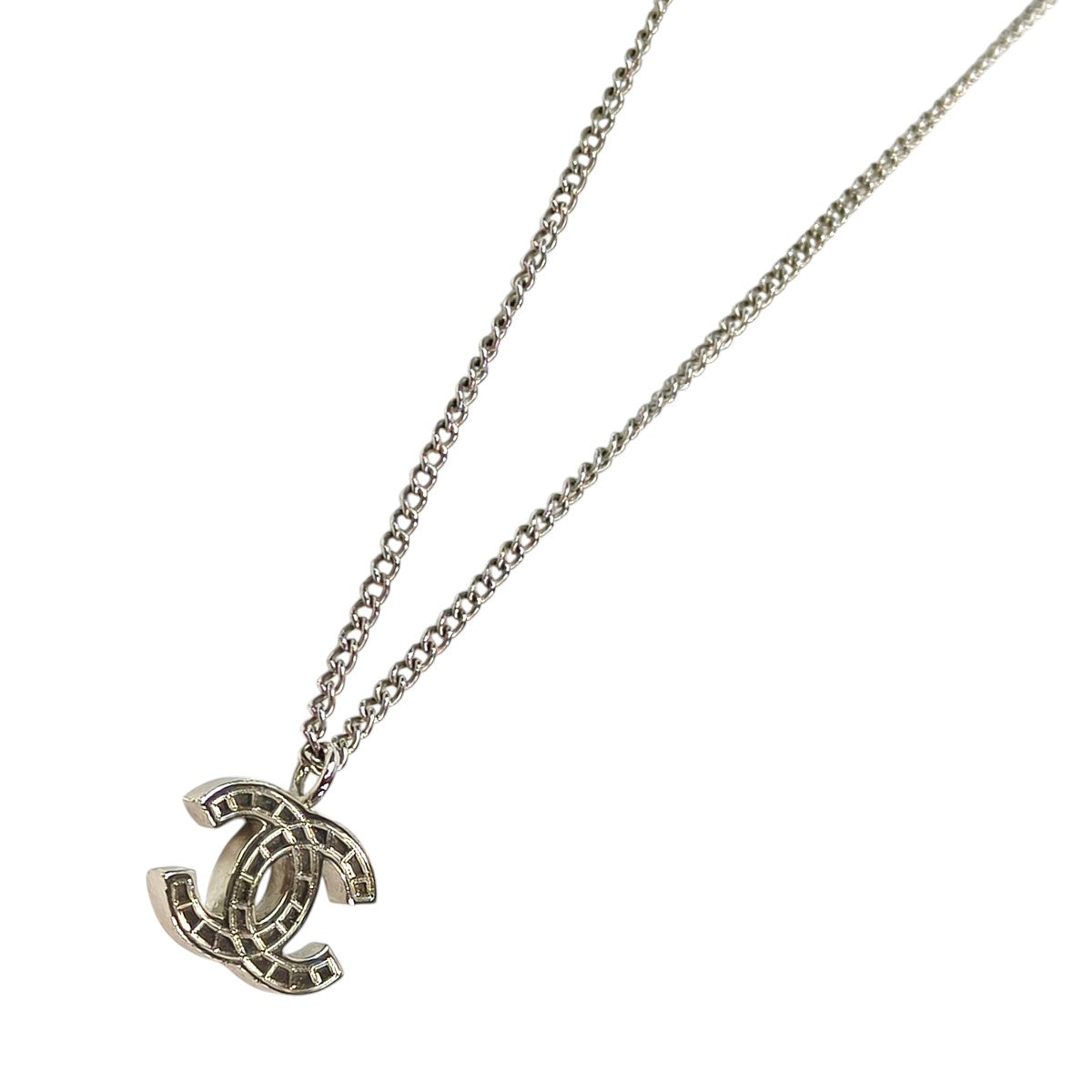 CHANEL シャネル ココマーク ネックレス シルバー 管理番号：10440 