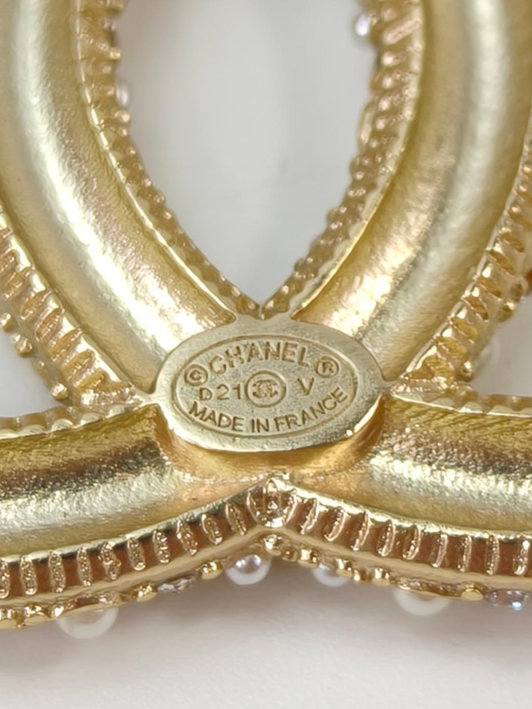 CHANEL シャネル ココマーク パール ブローチ ゴールド 管理番号:11046