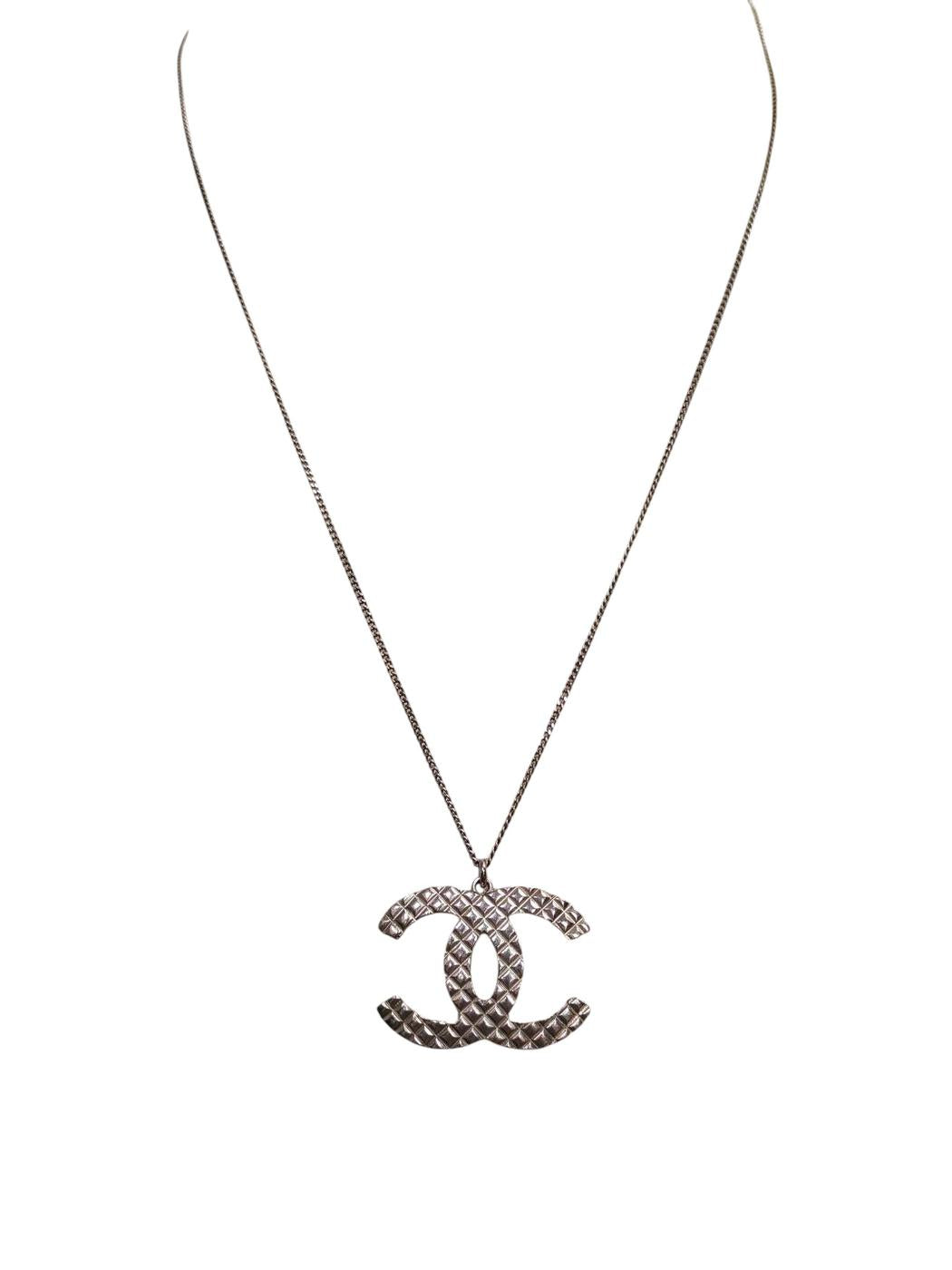 CHANEL シャネル ココマーク ネックレス シルバー 管理番号:11313