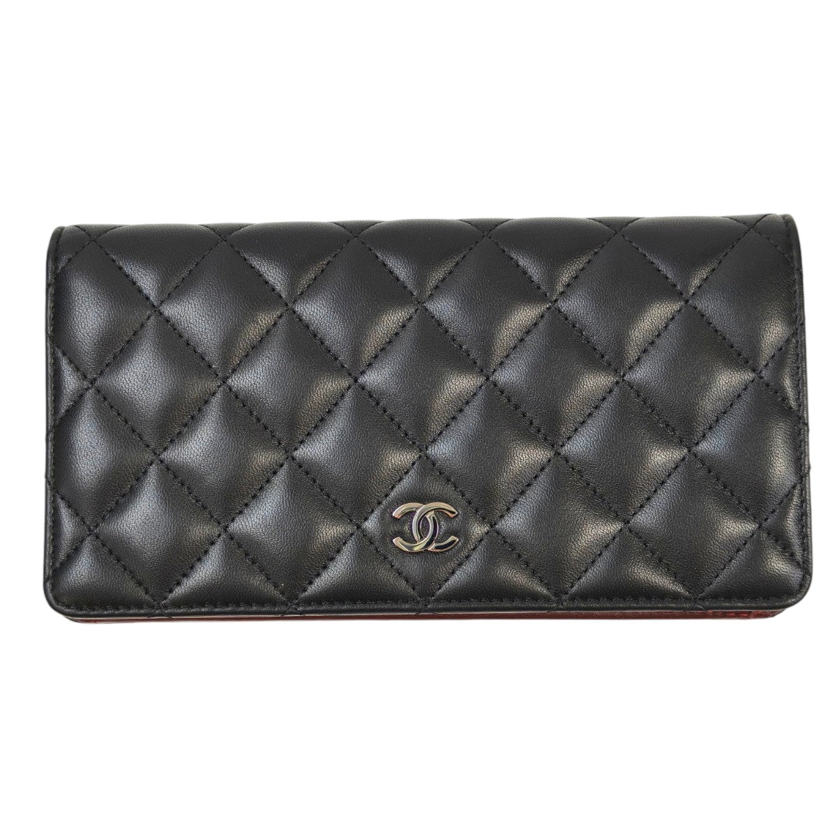 CHANEL シャネル マトラッセ 二つ折り長財布 ブラック 管理番号：11491