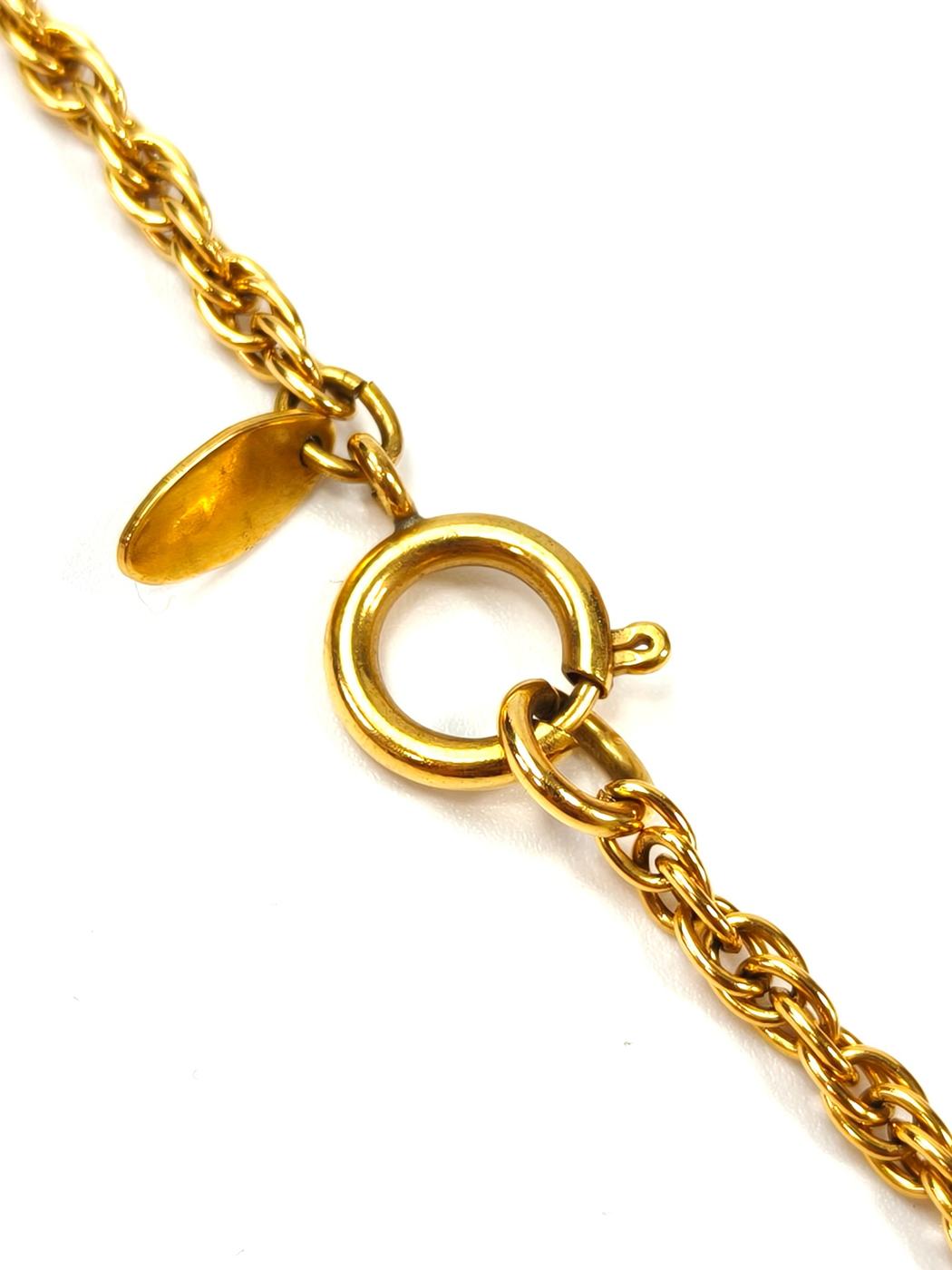 CHANEL Coco Mark Necklace Gold Reference: 11496