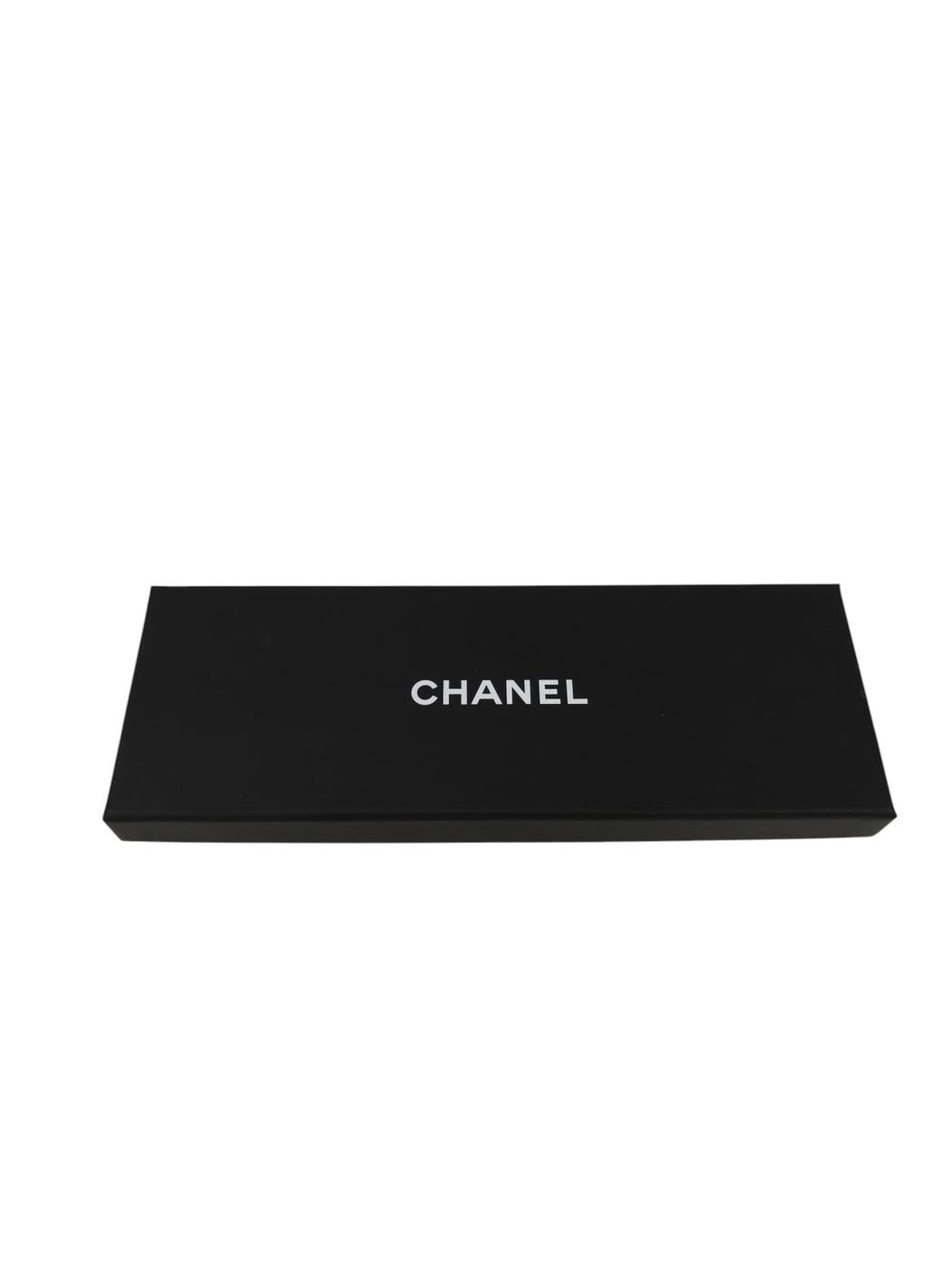 CHANEL シャネル ココマーク ドット柄 スカーフ ブラック×ホワイト 管理番号:11570