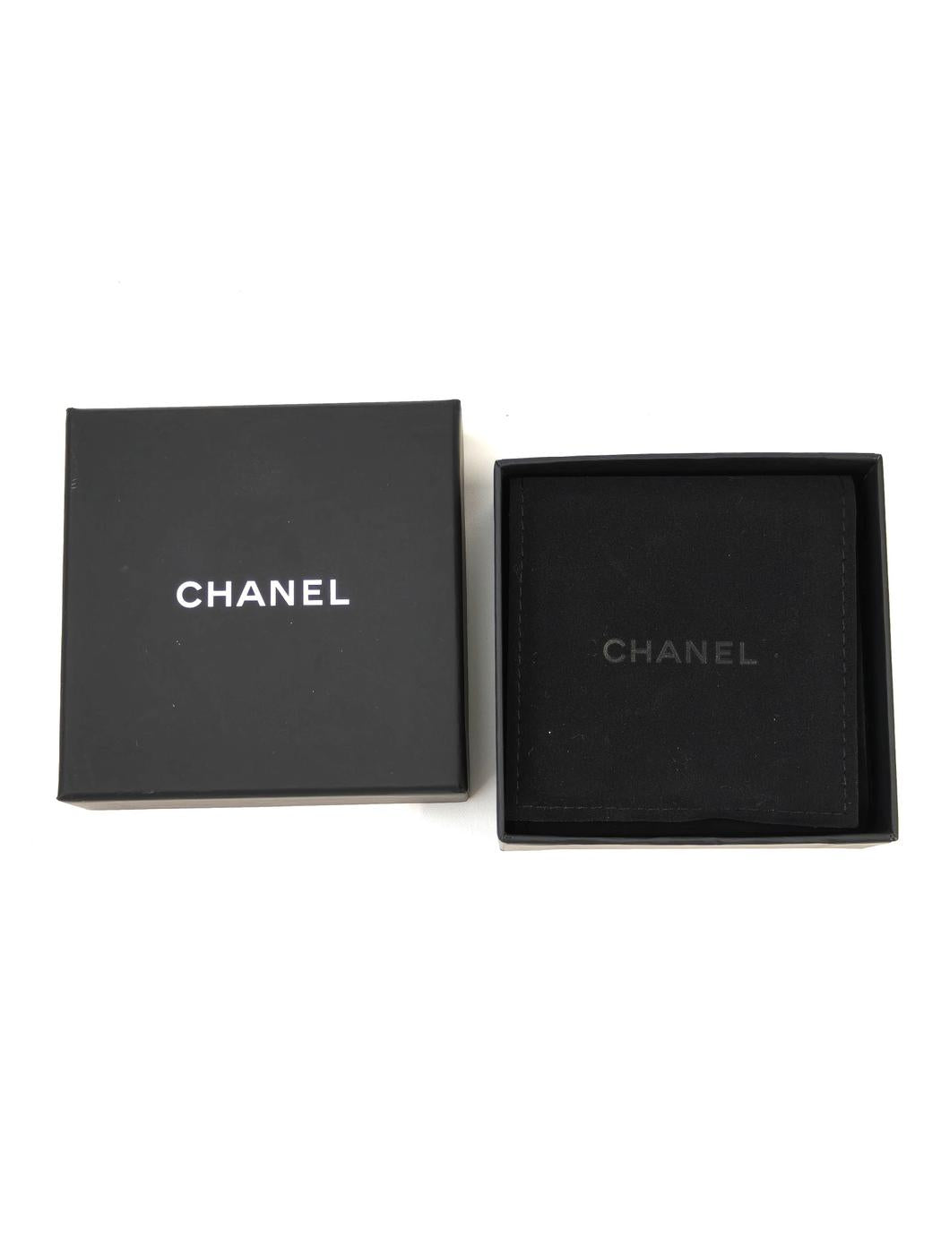 CHANEL シャネル デニムフラワー ココマーク ピアス シルバー×ブルー 管理番号:11581