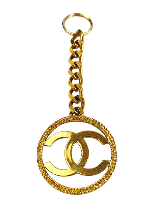 CHANEL シャネル ラウンド ココマーク コメ有 1993年製 キーホルダー ゴールド 管理番号:11642