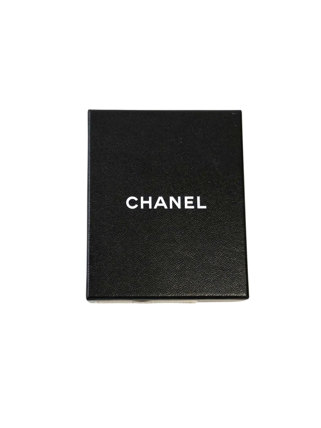 CHANEL Coco Mark Colorful Rhinestone Necklace with 04A Collection Plate, Gold, Ref No: 11812
