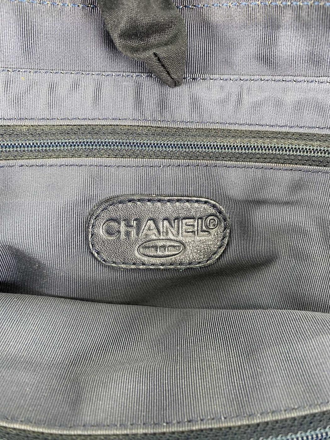 CHANEL シャネル デニム トートバッグ ブルー レザー 2000年製 シール、カード有 管理番号:9027