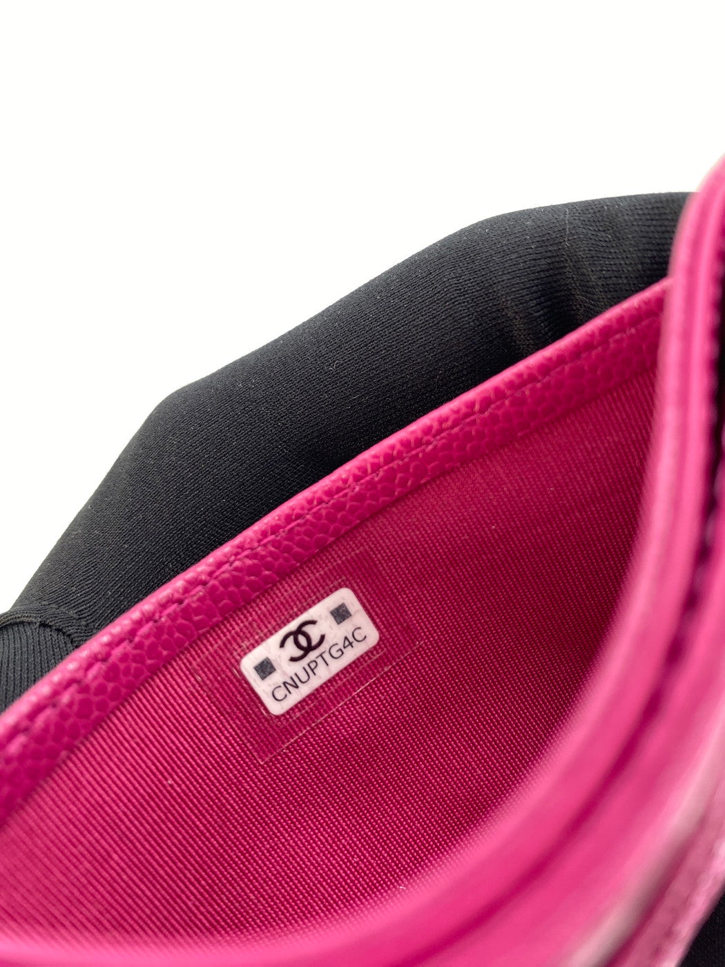 CHANEL シャネル カードケース パスケース 名刺入れ キャビアスキン マトラッセ ピンク 管理番号:9133