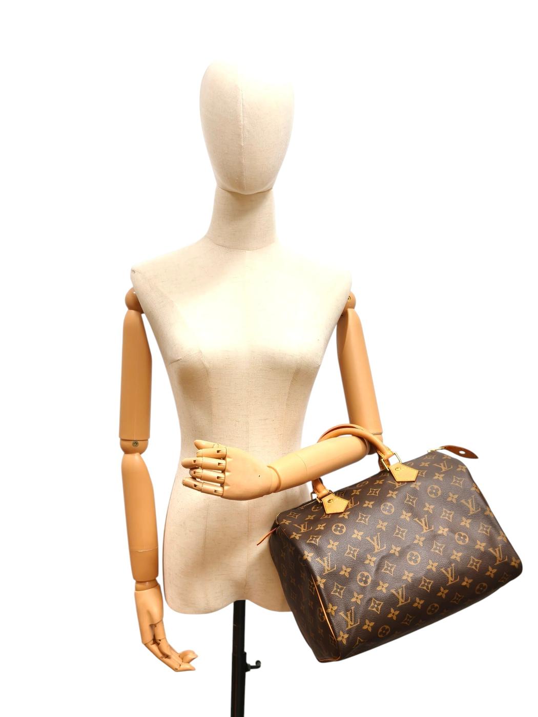 Louis Vuitton Monogram Speedy 30 M41526 TH0038 Brown 2008 Management No.: 11795