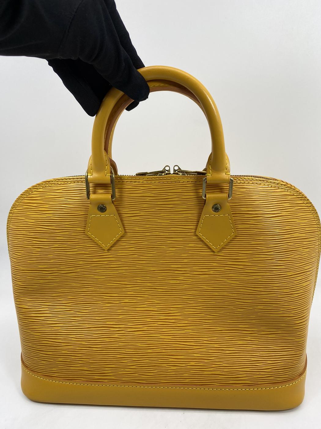 LOUIS VUITTON ルイ・ヴィトン アルマ バッグ エピ M52149イエロー 管理番号:6854