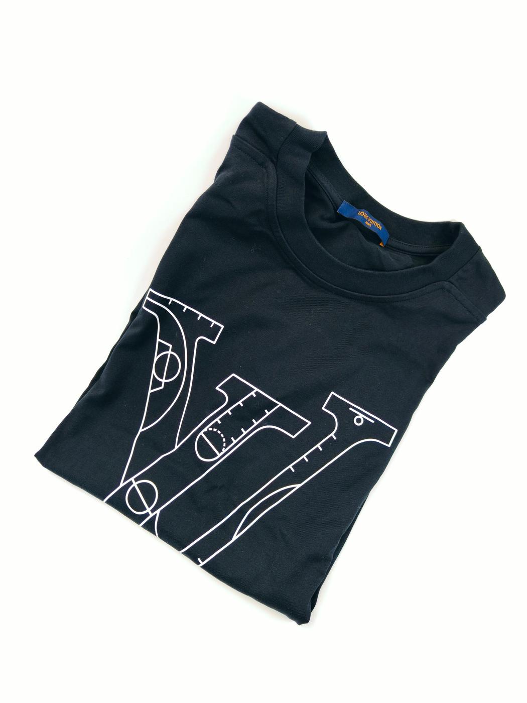LOUIS VUITTON ルイヴィトン NBAコラボ Tシャツ RM212M NPG HLY10W ブラック XXLサイズ 管理番号:9756