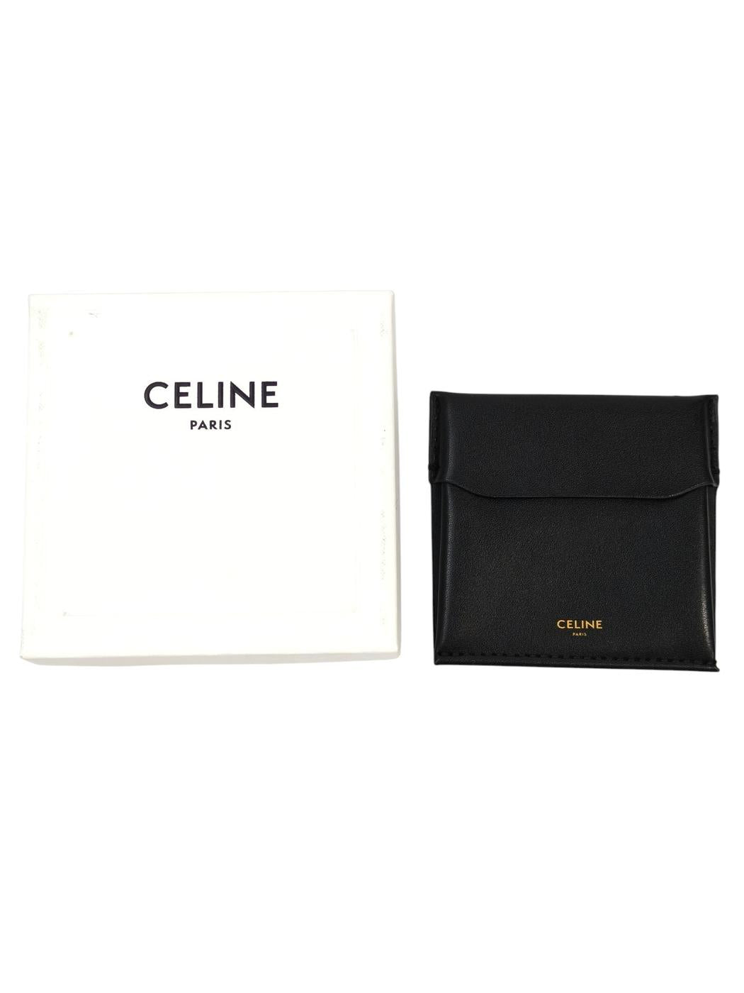 セリーヌ CELINE ピアス トリオンフ グルメット スタッズ ゴールド 管理番号:10259