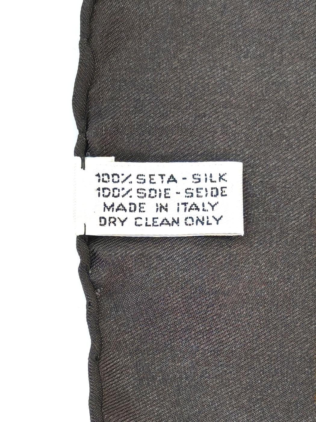 CELINE Chain Tassel Silk Scarf Black x Multicolor Product number: 10658