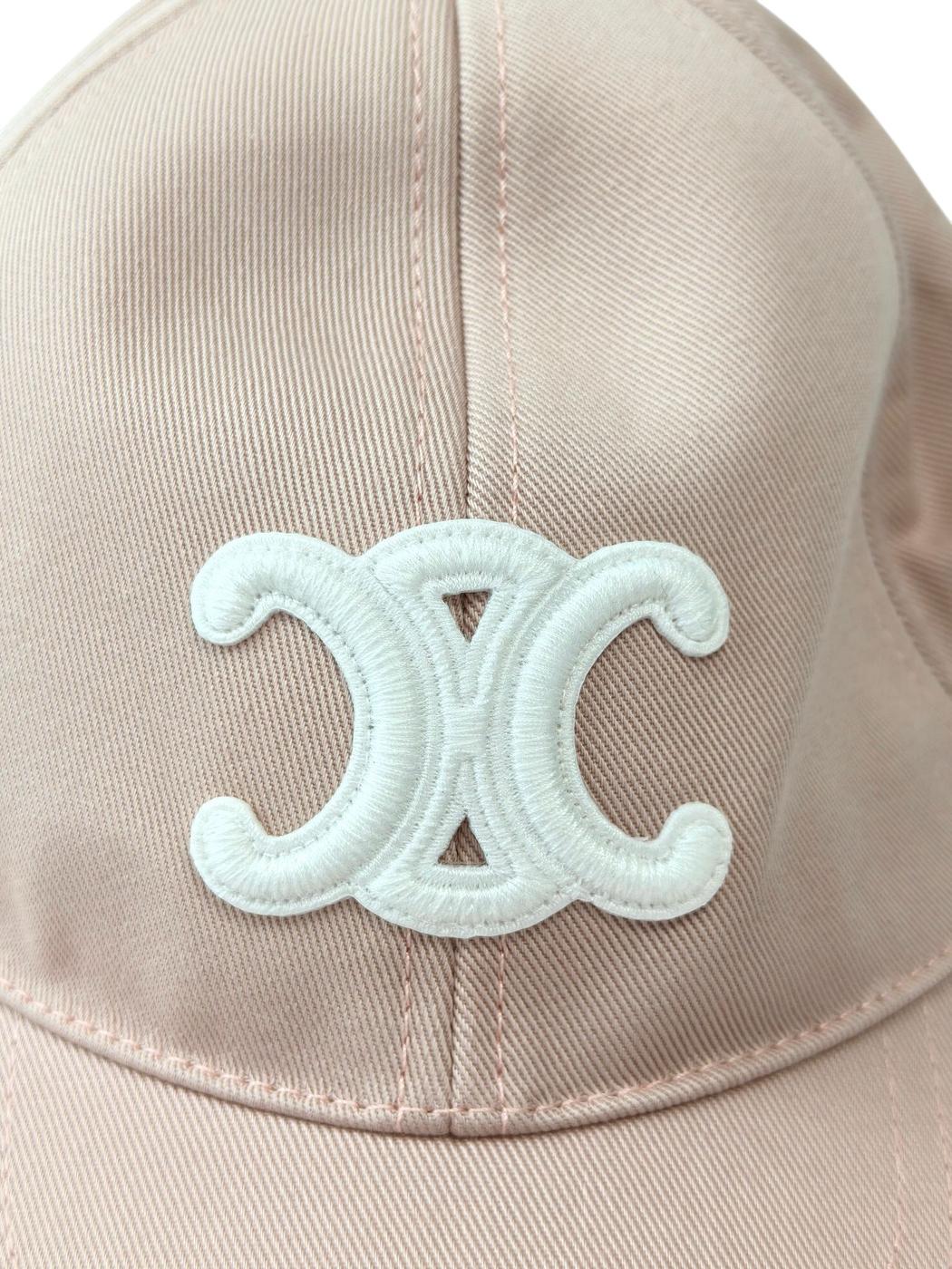 Celine セリーヌ トリンオンフ キャップ Mサイズ キャップ ピンク 管理番号:11777