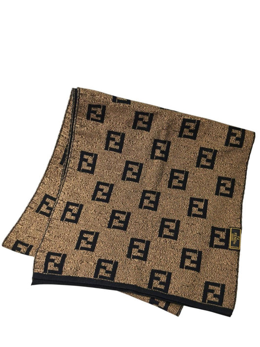 FENDI フェンディ ズッカ マフラー 茶 管理番号:11785