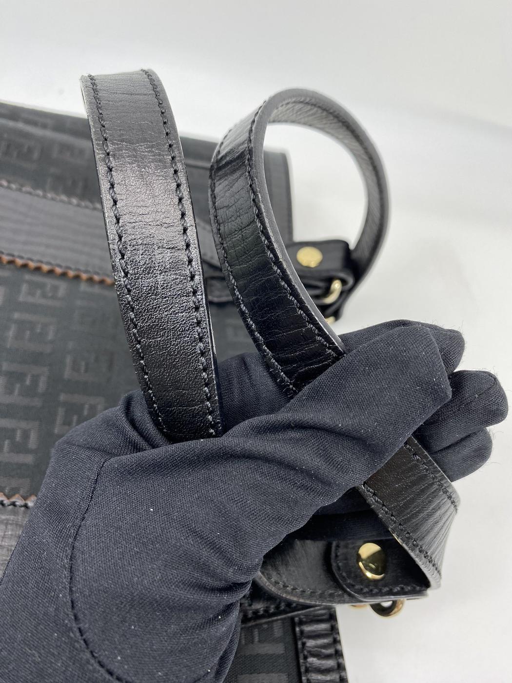 FENDI フェンディ トートバッグ ズッキーノ キャンバス レザー 管理番号:6810