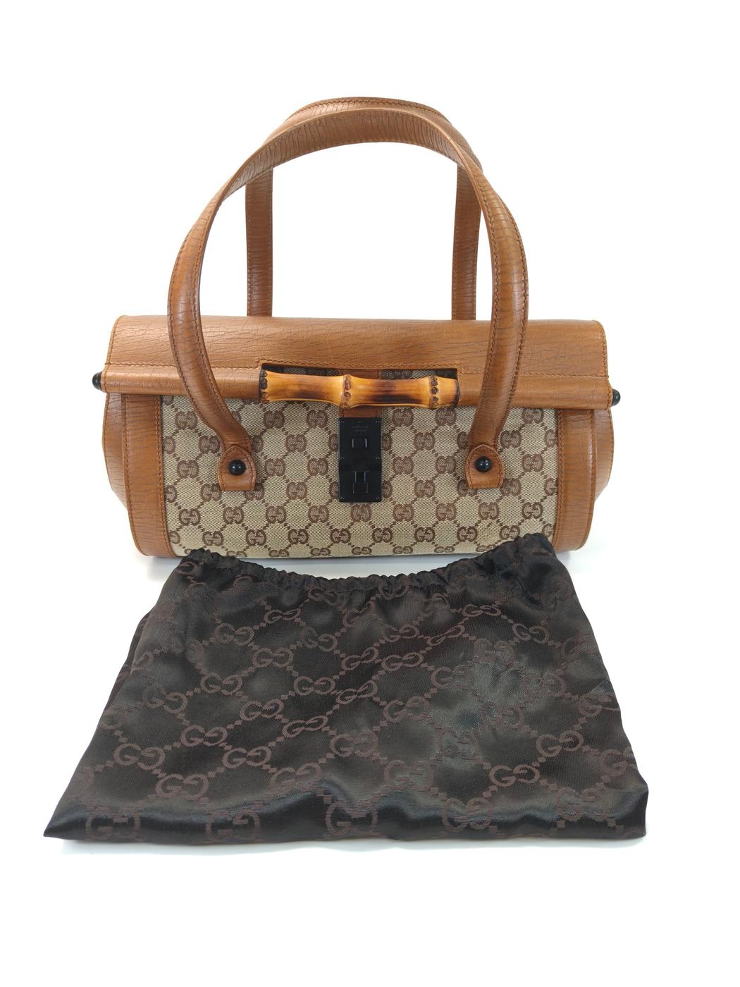 GUCCI グッチ バンブー ワンショルダー トートバッグ ブラウン 管理番号:10528