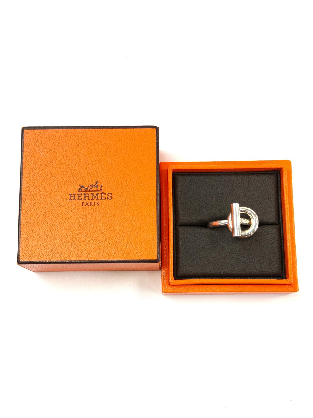 HERMES エルメス エシャペ リング 指輪 シルバー 59サイズ 管理番号:11142