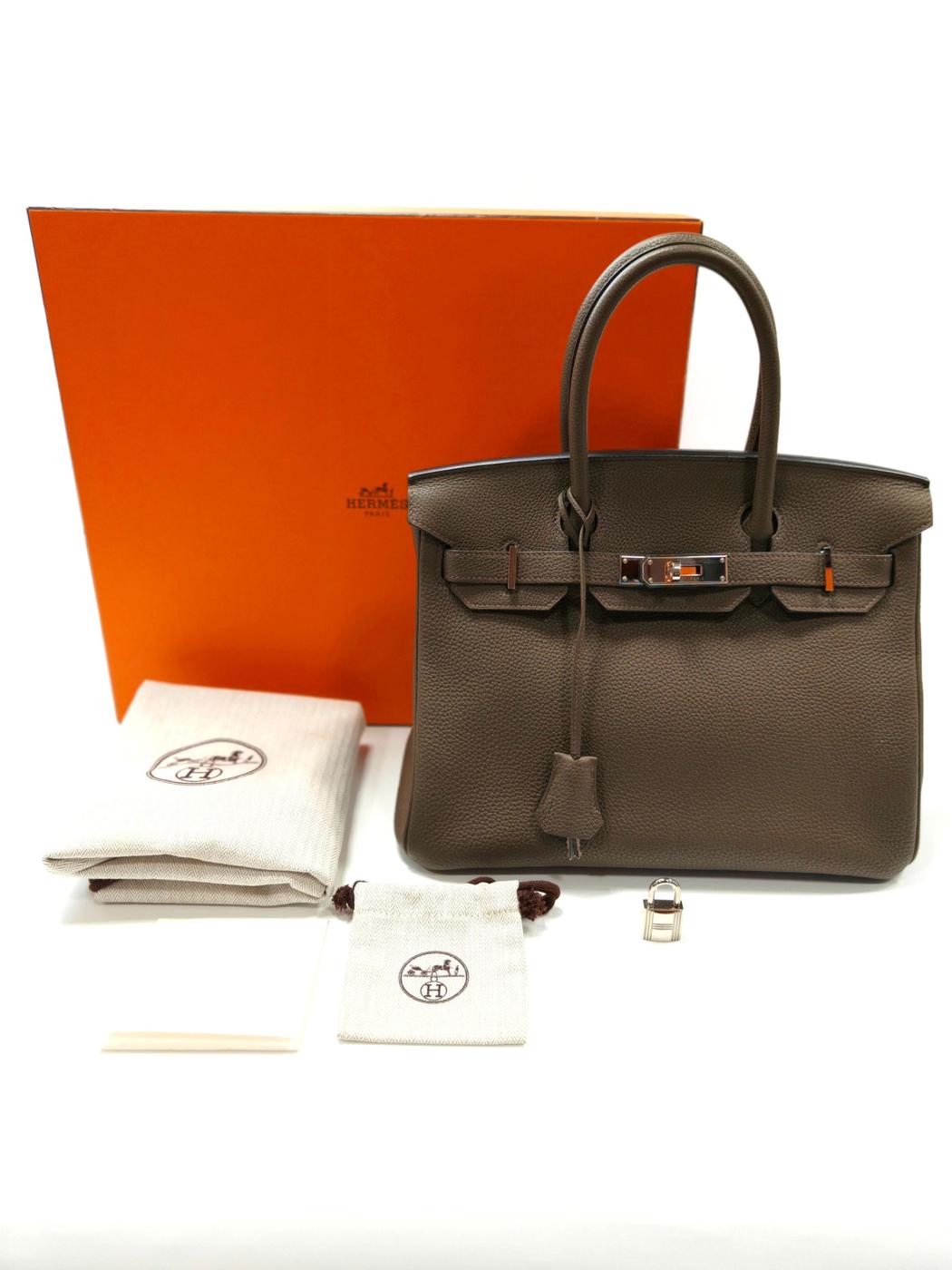 HERMES エルメス バーキン30 ハンドバッグ T刻印 トープ 管理番号:11146