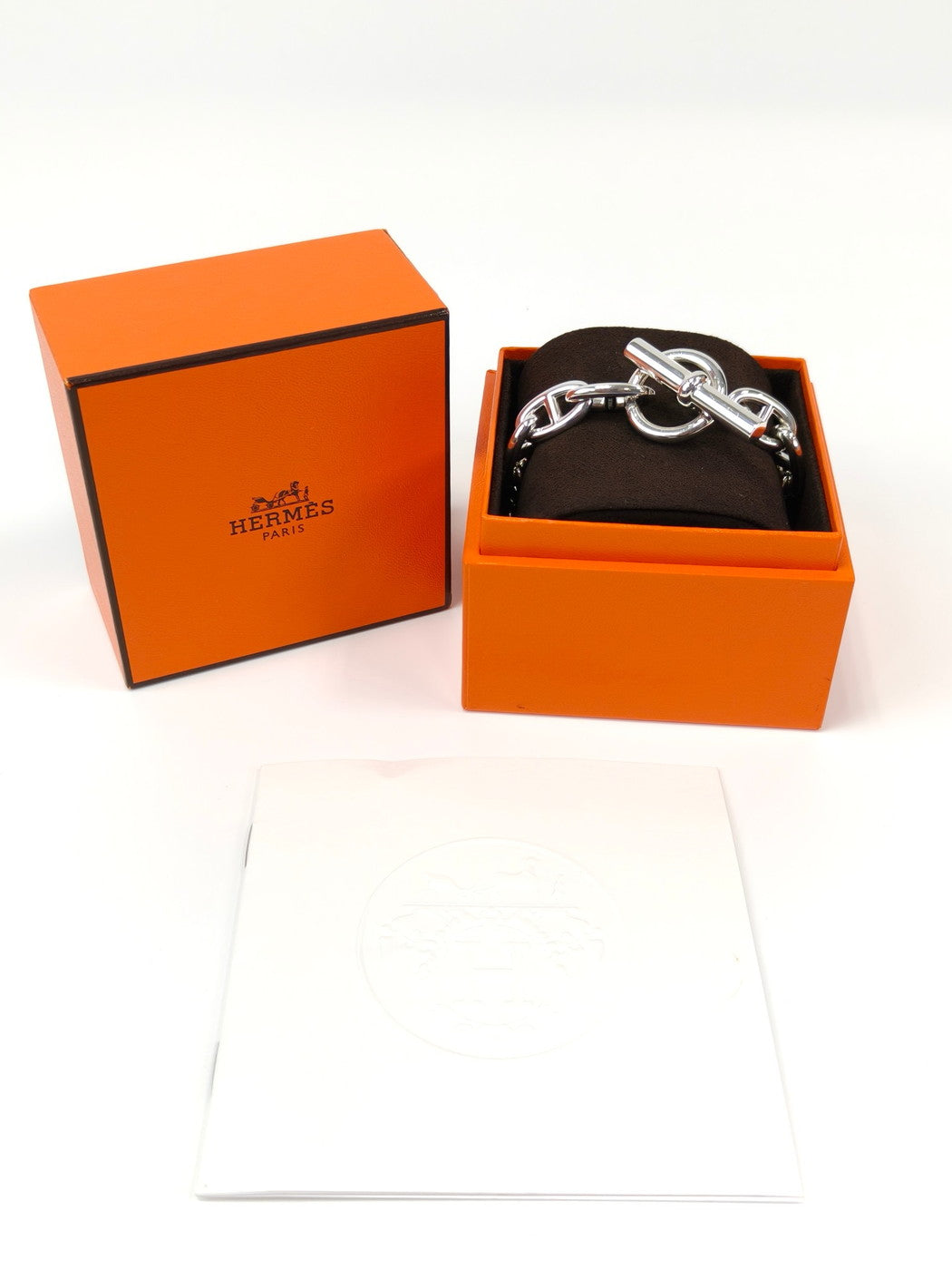 HERMES エルメス シェーヌダンクルGM 12コマ ブレスレット シルバー 管理番号:11221