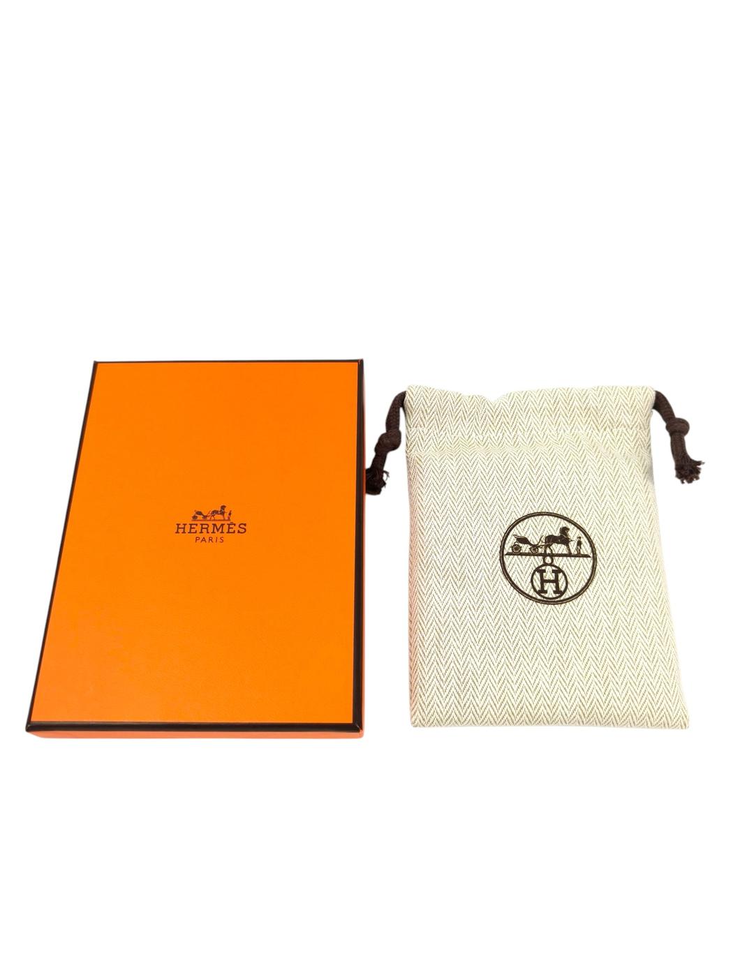 HERMES エルメス ミニポップアッシュH マロン×ピンクゴールド ネックレス ベージュ 管理番号:11497