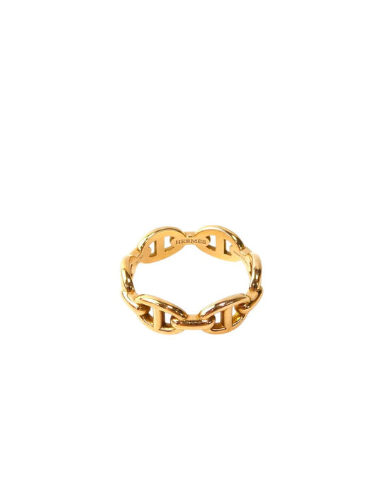 HERMES Chaine d'Ancre Enchainee #53 PG 18K Ring Pink Gold Ref: 11826