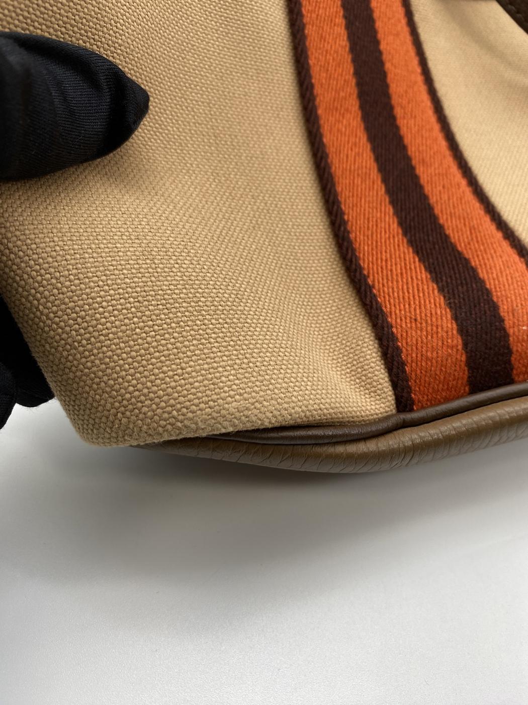 エルメス HERMES ピュールサングル U刻印 チャイ・カカオ トワル トリヨンクレマンス ユニセックス トートバッグ 茶色 2022年製 管理番号:9036