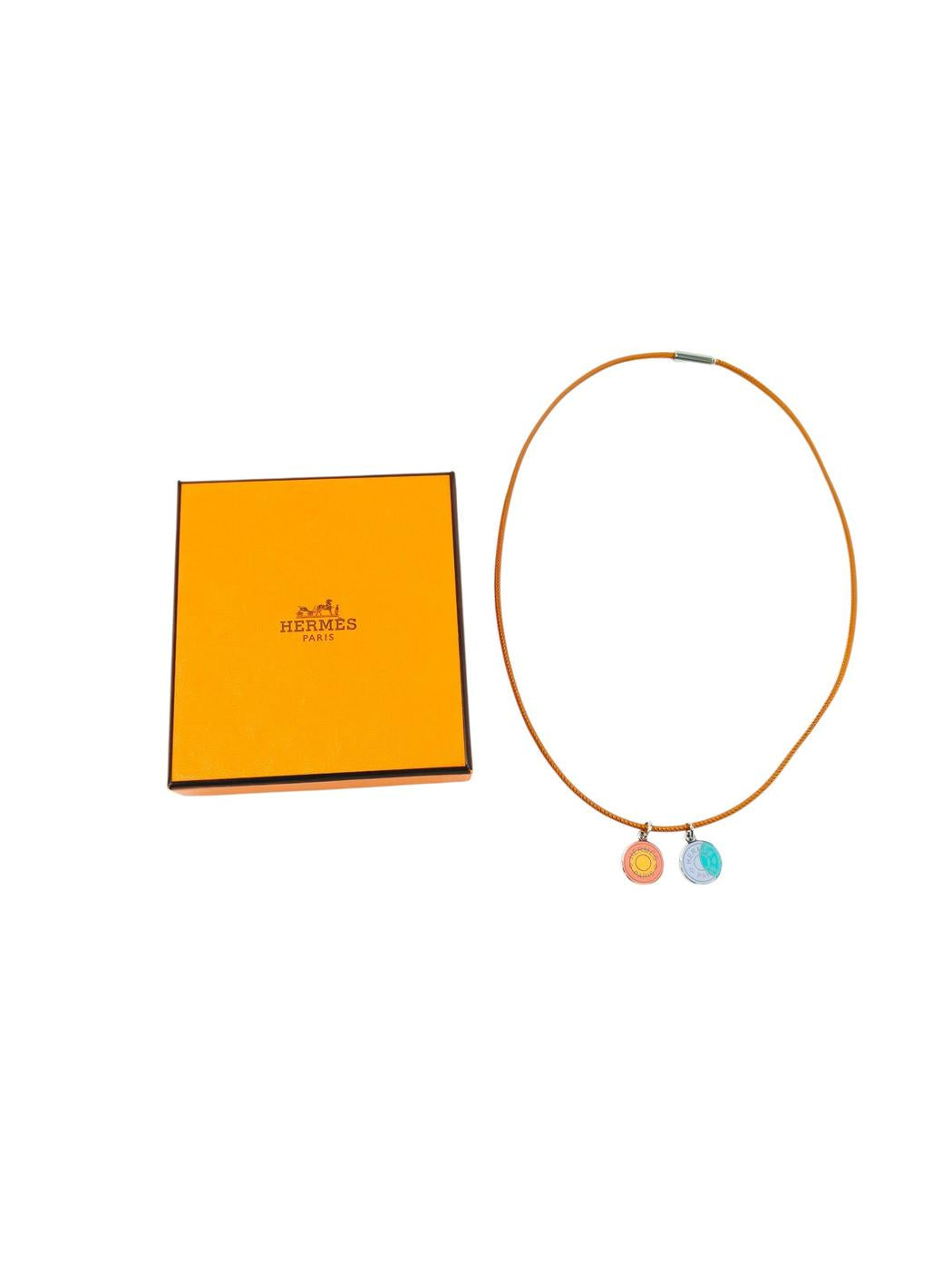 HERMES エルメス ネックレス 太陽と月 エクリプス 管理番号:9719