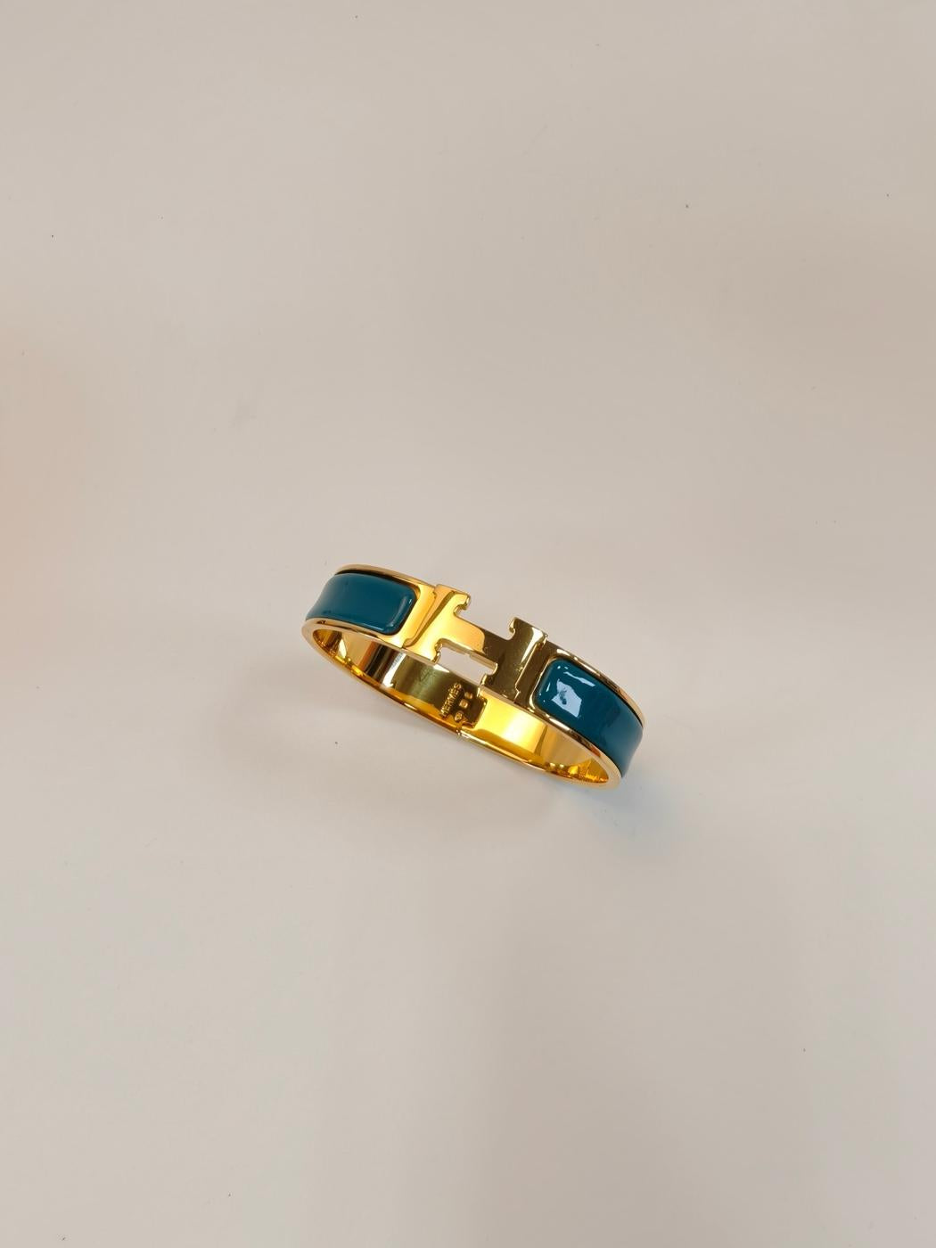 HERMES エルメス クリックH バングル ブルー ブレスレット 管理番号:9902