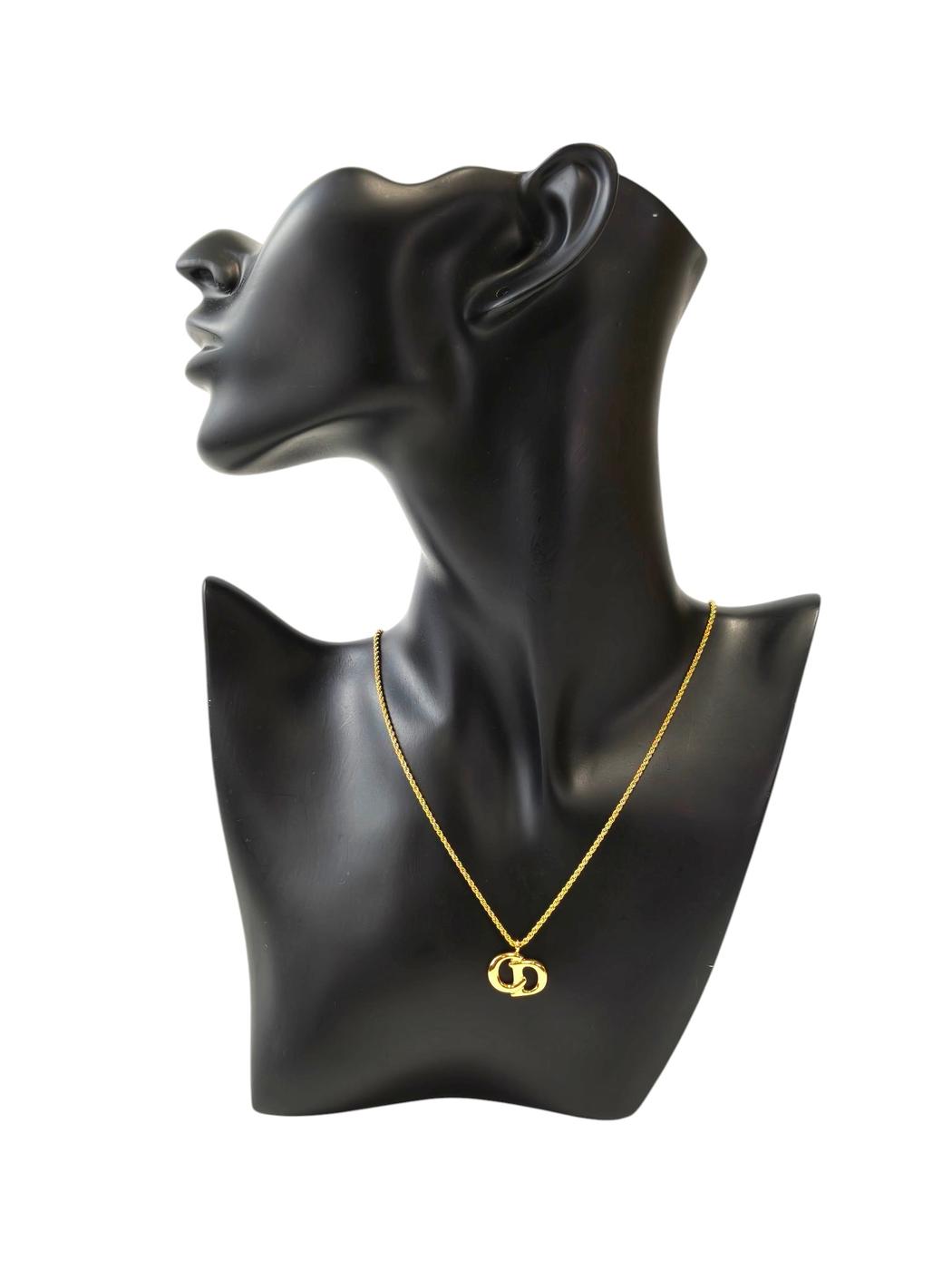 Dior CD Logo Necklace Gold Necklace Gold Control Number: 11766