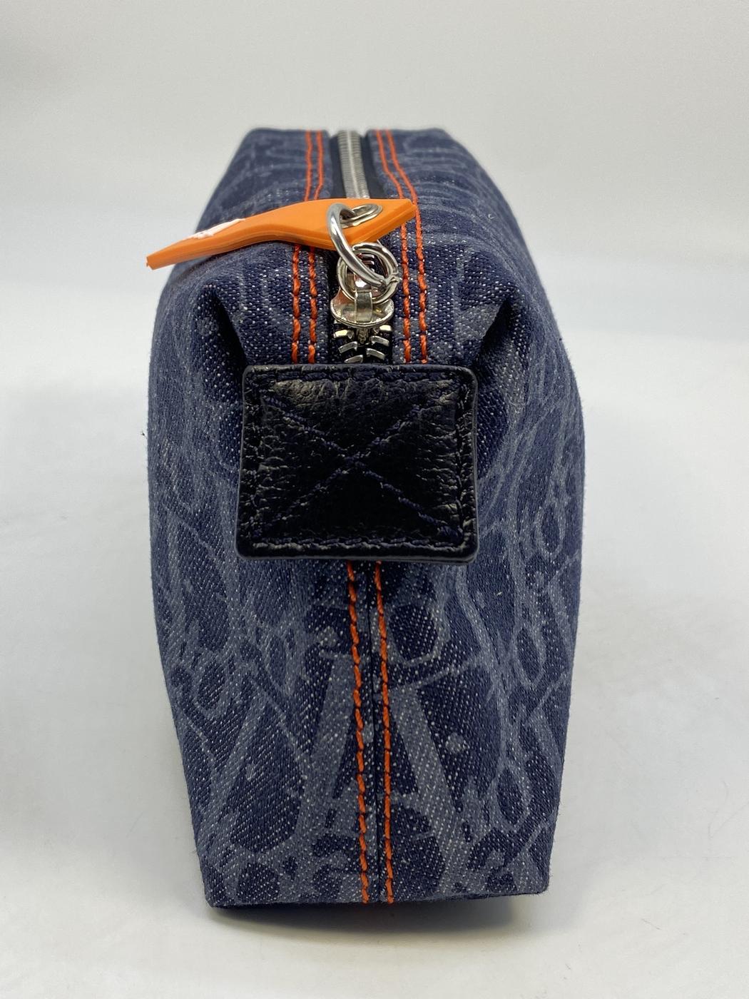 Christian Dior Flight Line Trotter 牛仔布化妆包,参考编号:7612