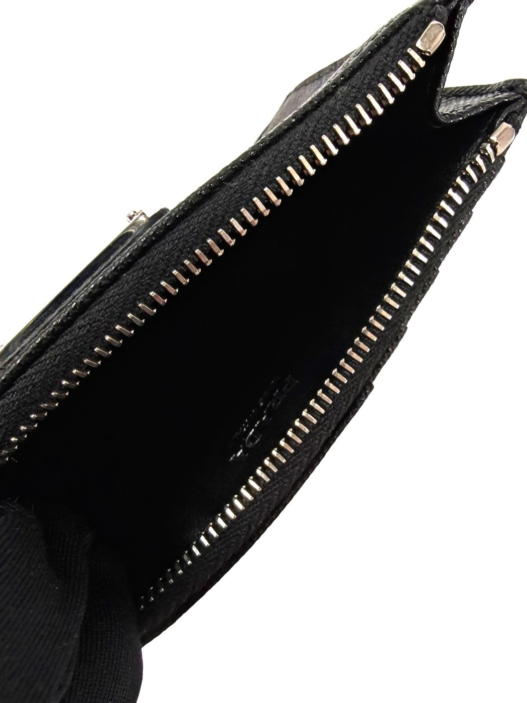 プラダ PRADA カードケース フラグメントケース ミニ財布 ブラック 管理番号:10235