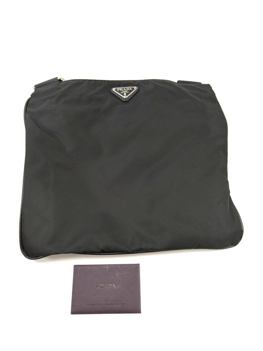 PRADA Nylon Shoulder Bag Black Model number: 10739
