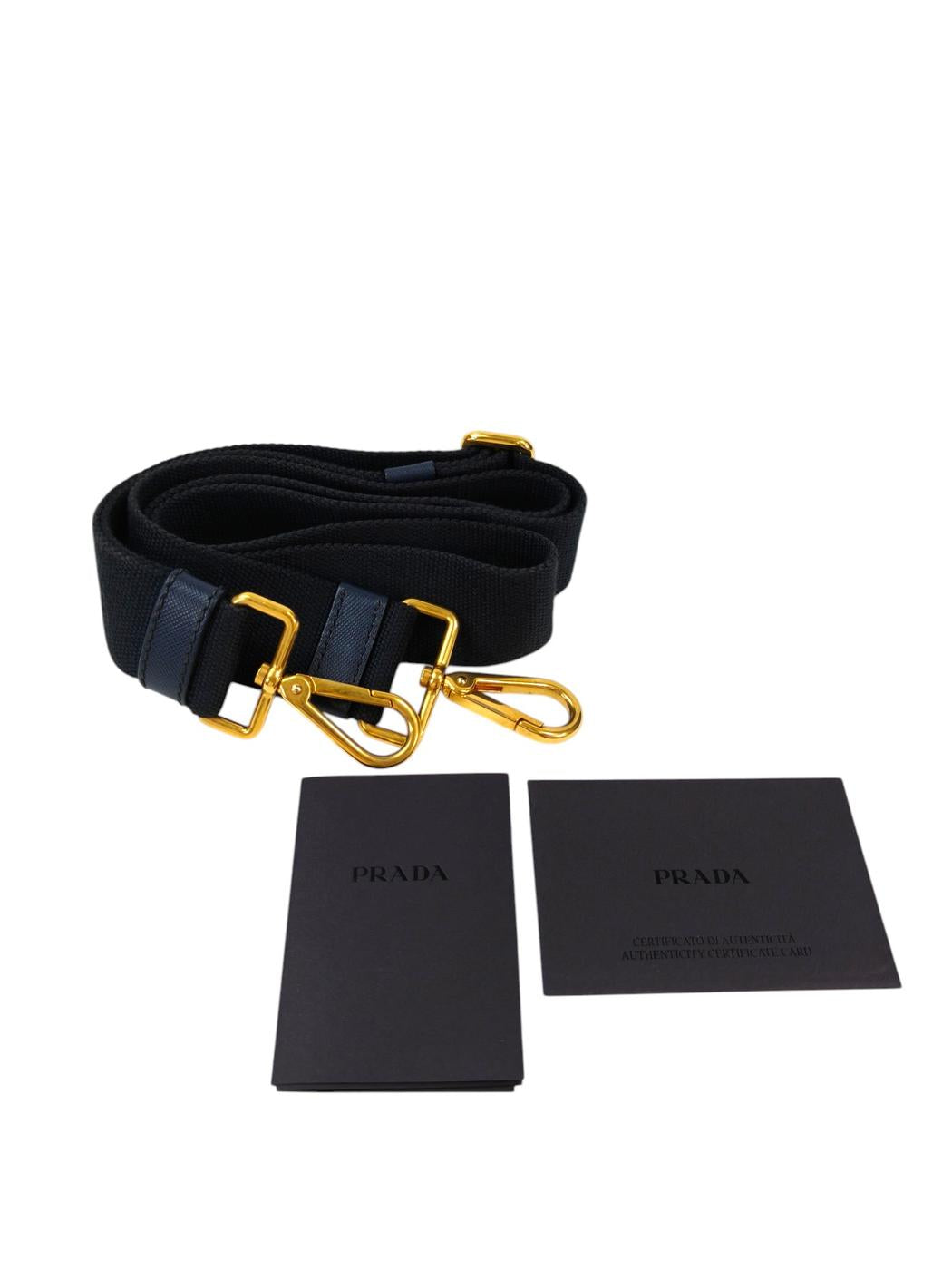 PRADA プラダ カナパ デニム 2WAY トートバッグ ネイビー 管理番号:11542