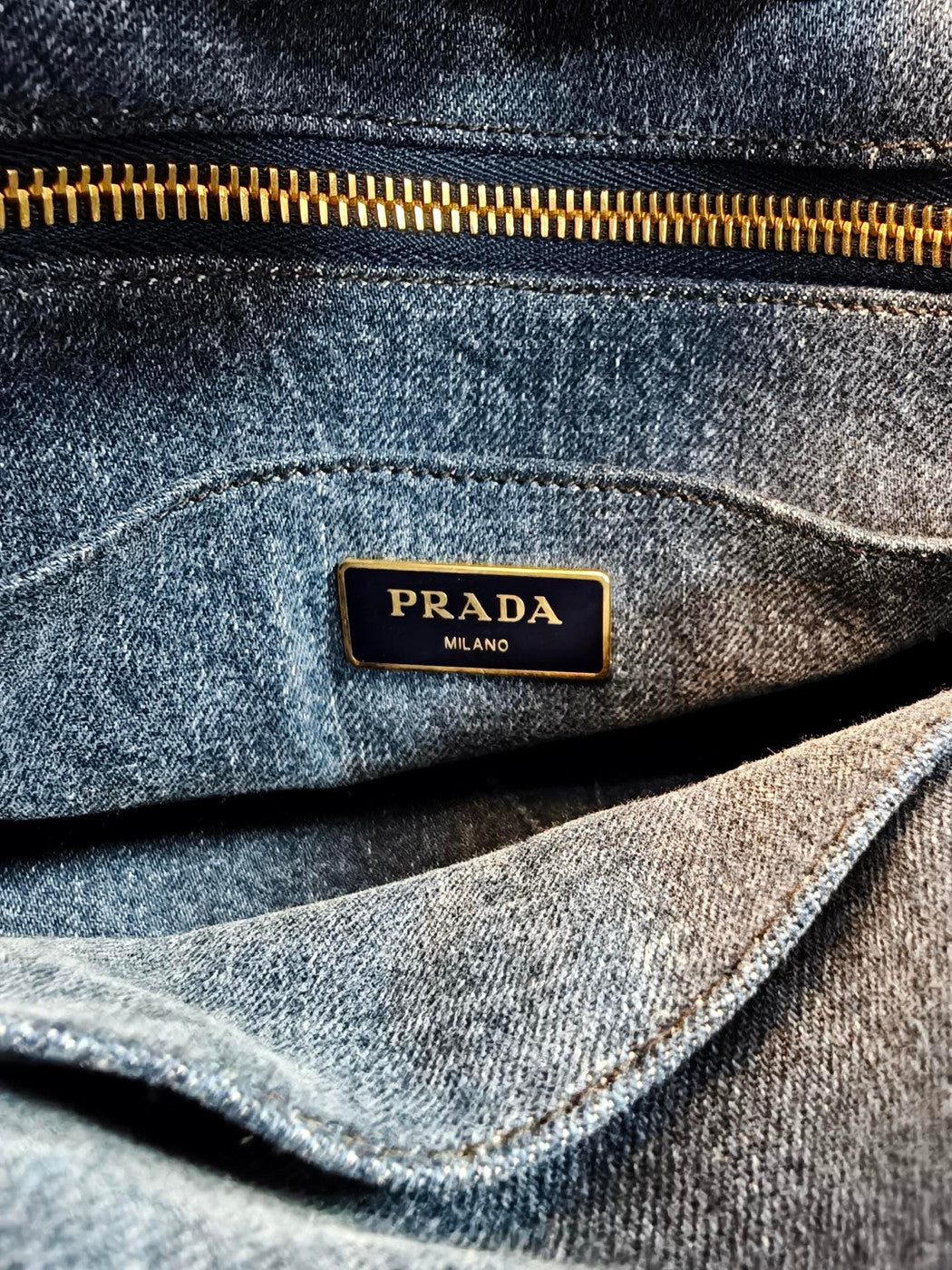 PRADA Canapa 两用单肩包/手提包,IDG 牛仔布,参考编号:9704
