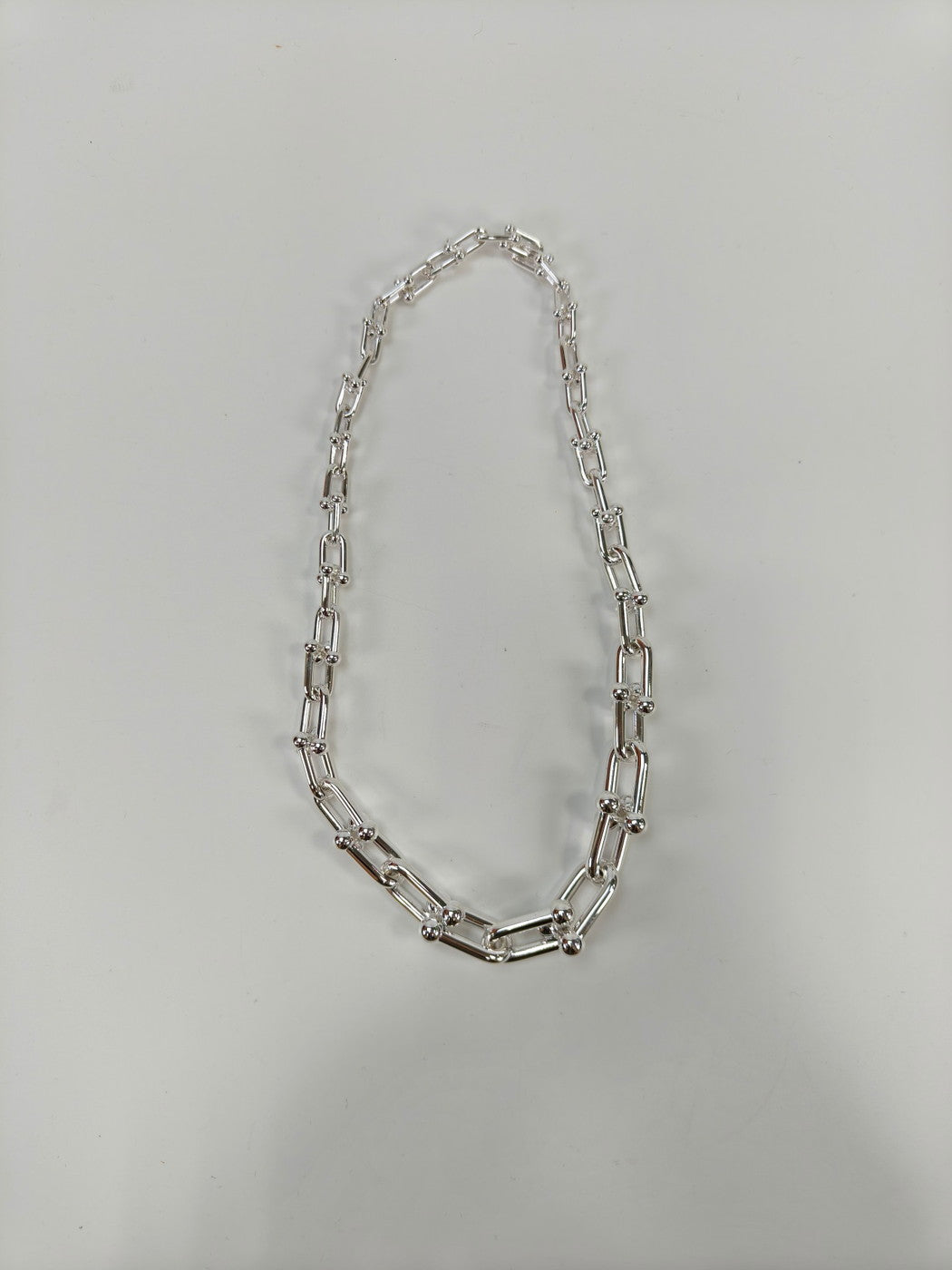 蒂芙尼 (TIFFANY) HardWear 系列银色渐变链式项链,参考编号:10323