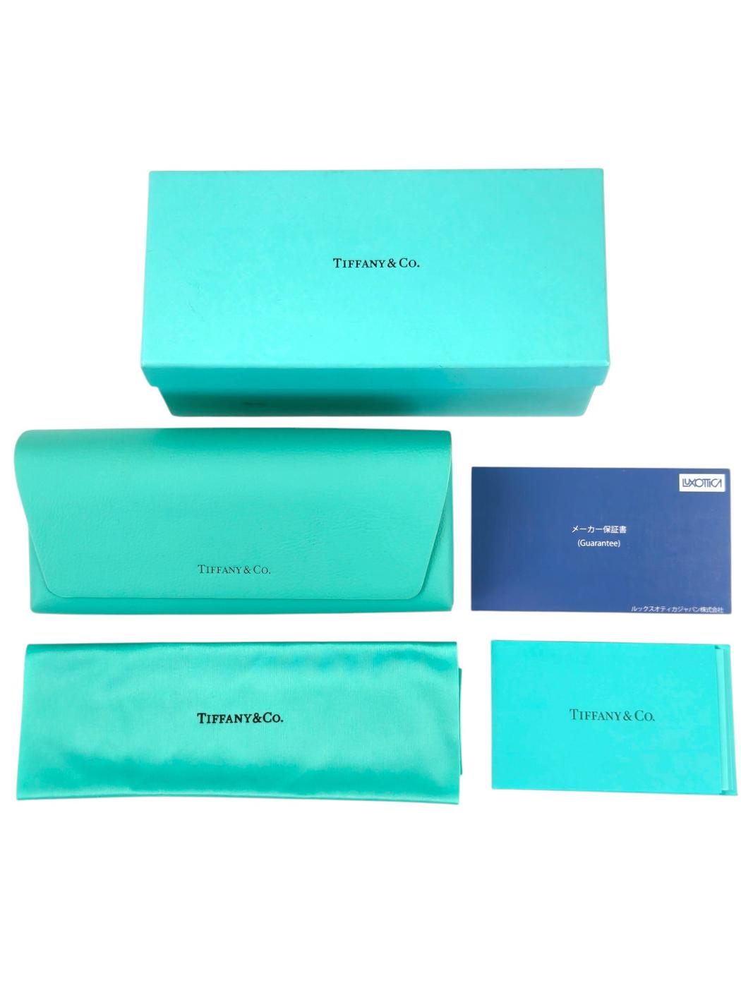 Tiffany ティファニー T モチーフ オーバルサングラス ハバナ×スカイブルー 管理番号:11406