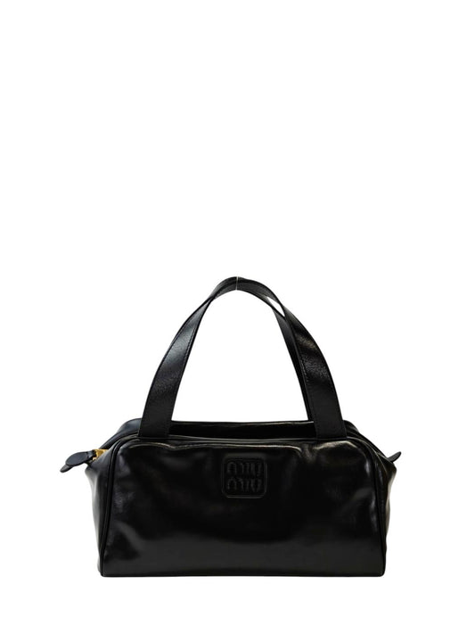 miumiu 2-way handbag leather handbag black Control number: 11847