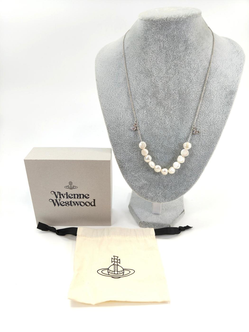 Vivienne Westwood ヴィヴィアン MAN AZUL パール ネックレス シルバー 管理番号:10924