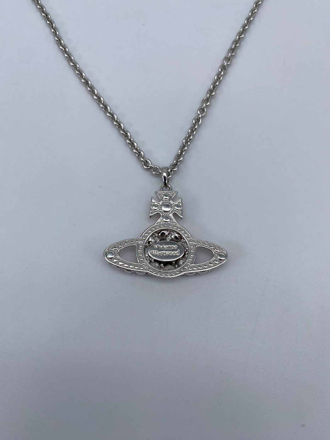 Vivienne Westwood ヴィヴィアン ウエストウッド オーブ ネックレス ペンダント 真鍮 ラインストーン ピンクゴールド 管理番号:9365