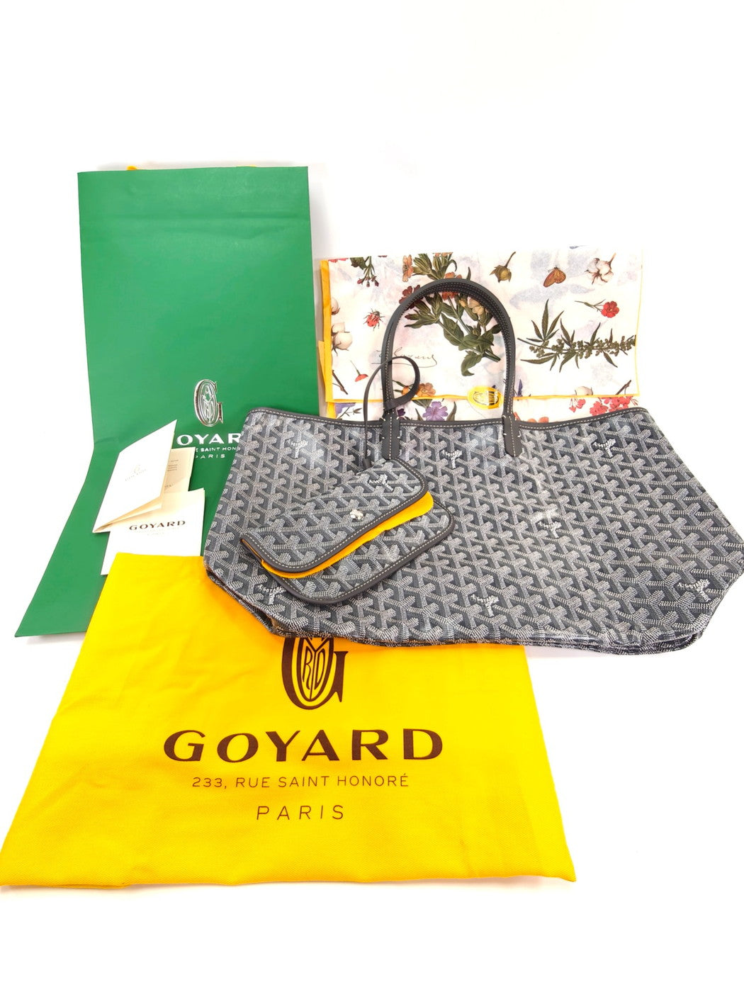 【未使用】GOYARD ゴヤール サンルイ PM トートバッグ グレー 管理番号:10415