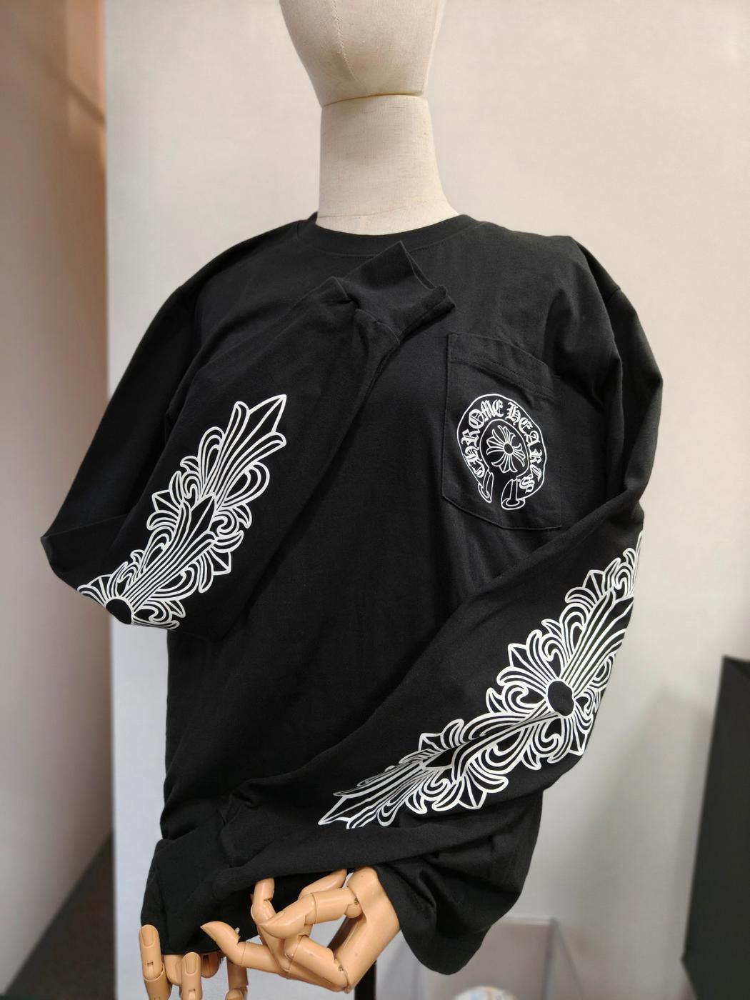 CHROME HEARTS 克罗心 BEIJING EXCLUSIVE HORSESHOE T恤 长袖 北京限定 男款 M码 管理编号:10929