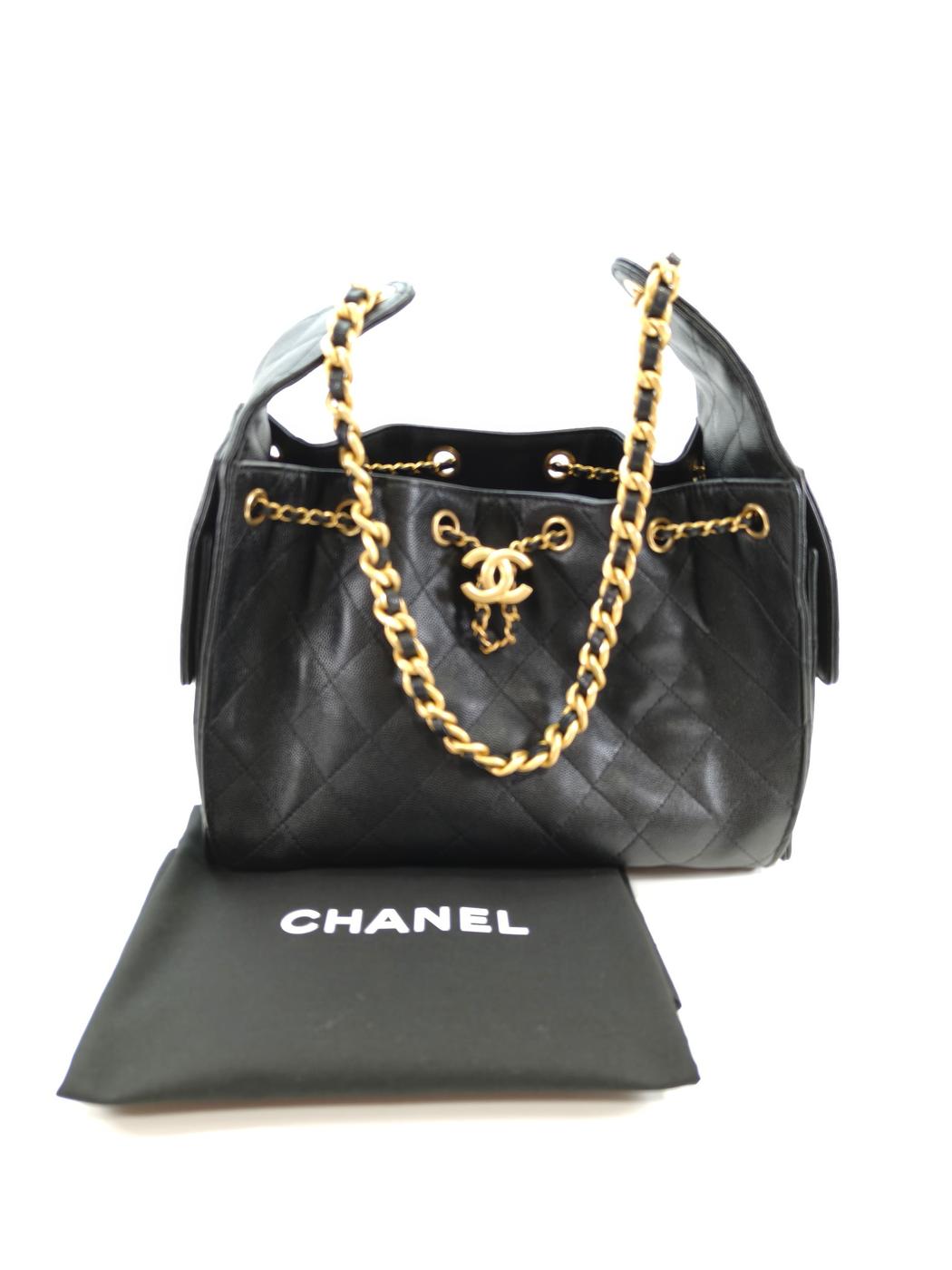 香奈儿 CHANEL25 小号手提包，配链条肩带，黑色，AS5293，参考编号：10046