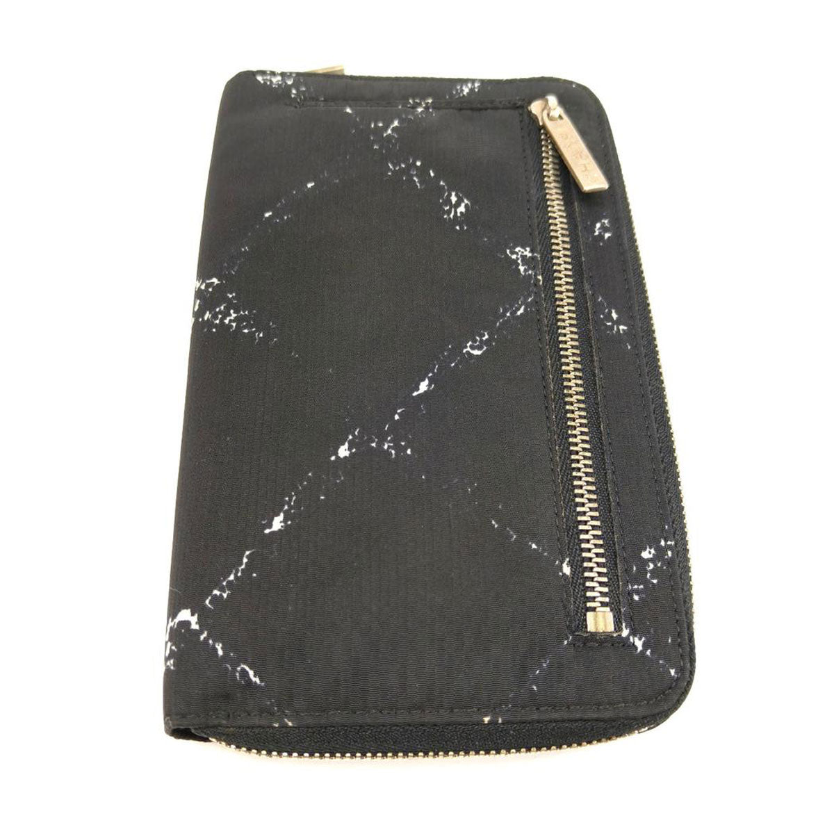 CHANEL シャネル 旧トラベルライン 長財布 財布 ラウンドファスナー ナイロン ブラック 黒 管理番号：10113
