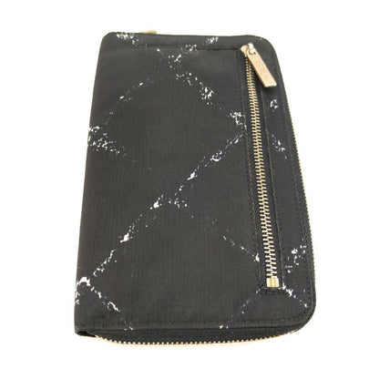 CHANEL シャネル 旧トラベルライン 長財布 財布 ラウンドファスナー ナイロン ブラック 黒 管理番号：10113