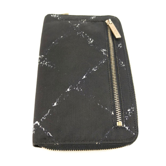 CHANEL シャネル 旧トラベルライン 長財布 財布 ラウンドファスナー ナイロン ブラック 黒 管理番号：10113