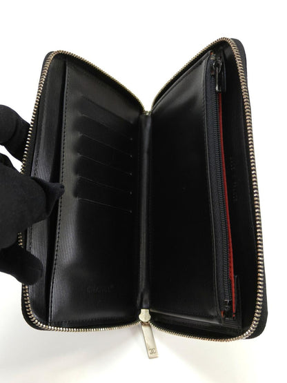 CHANEL シャネル 旧トラベルライン 長財布 財布 ラウンドファスナー ナイロン ブラック 黒 管理番号：10113