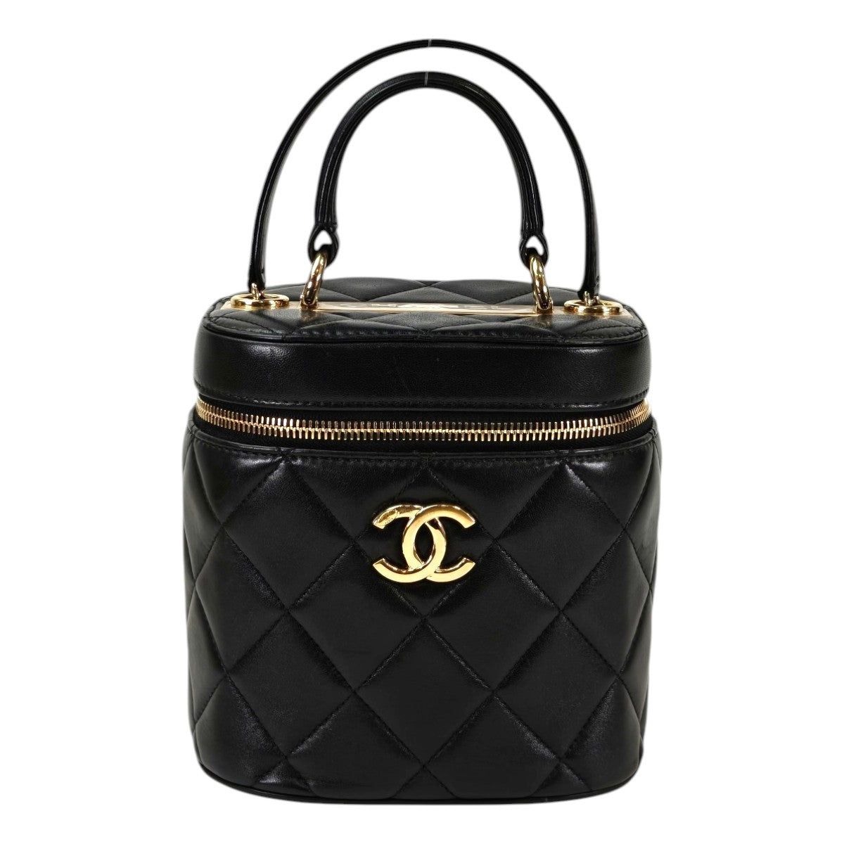 CHANEL シャネル ヴァニティ 2way チェーンショルダーバッグ ブラック 管理番号：10121