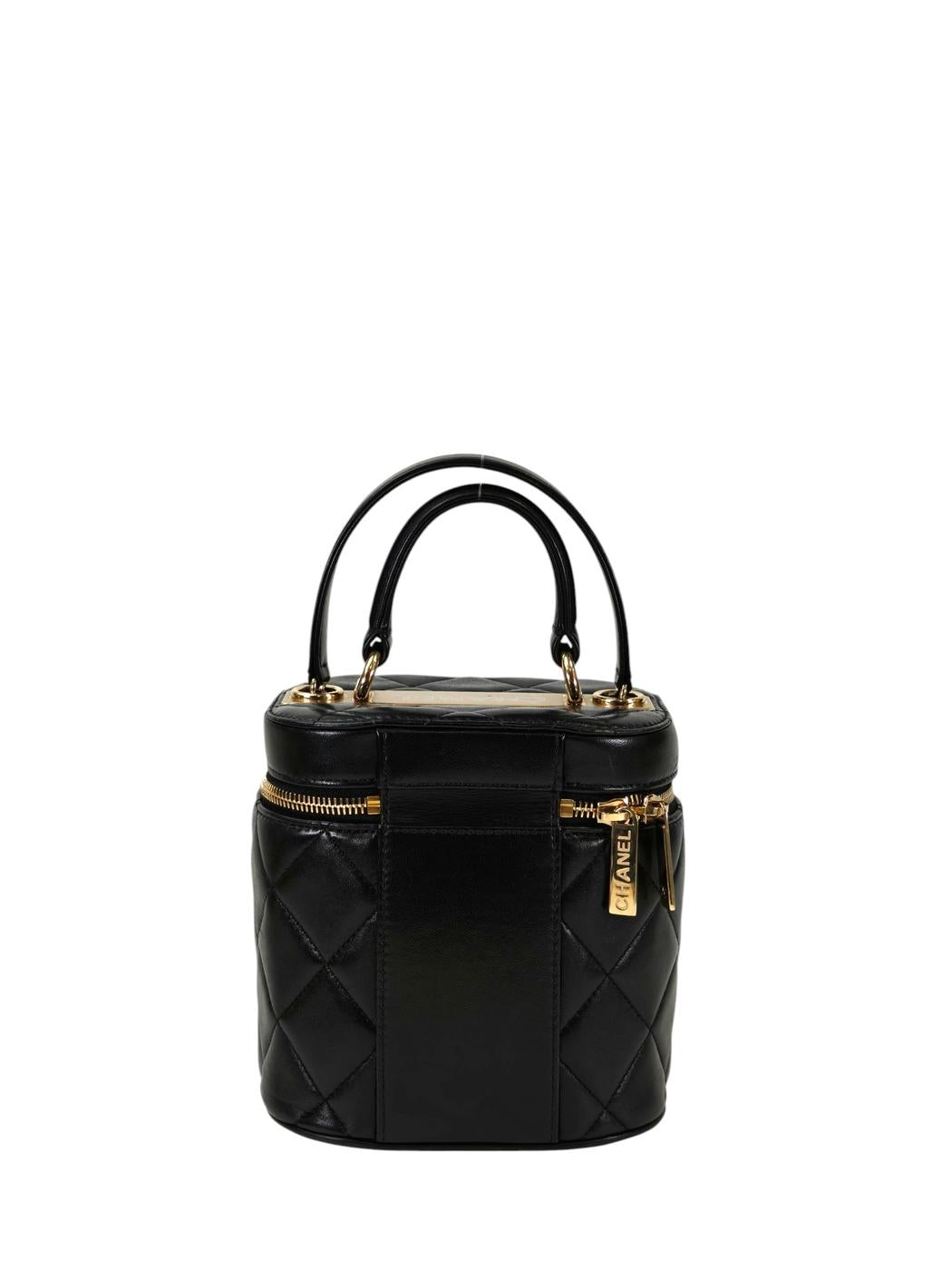 CHANEL シャネル ヴァニティ 2way チェーンショルダーバッグ ブラック