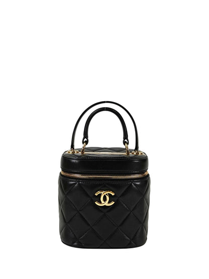CHANEL シャネル ヴァニティ 2way チェーンショルダーバッグ ブラック 管理番号：10121